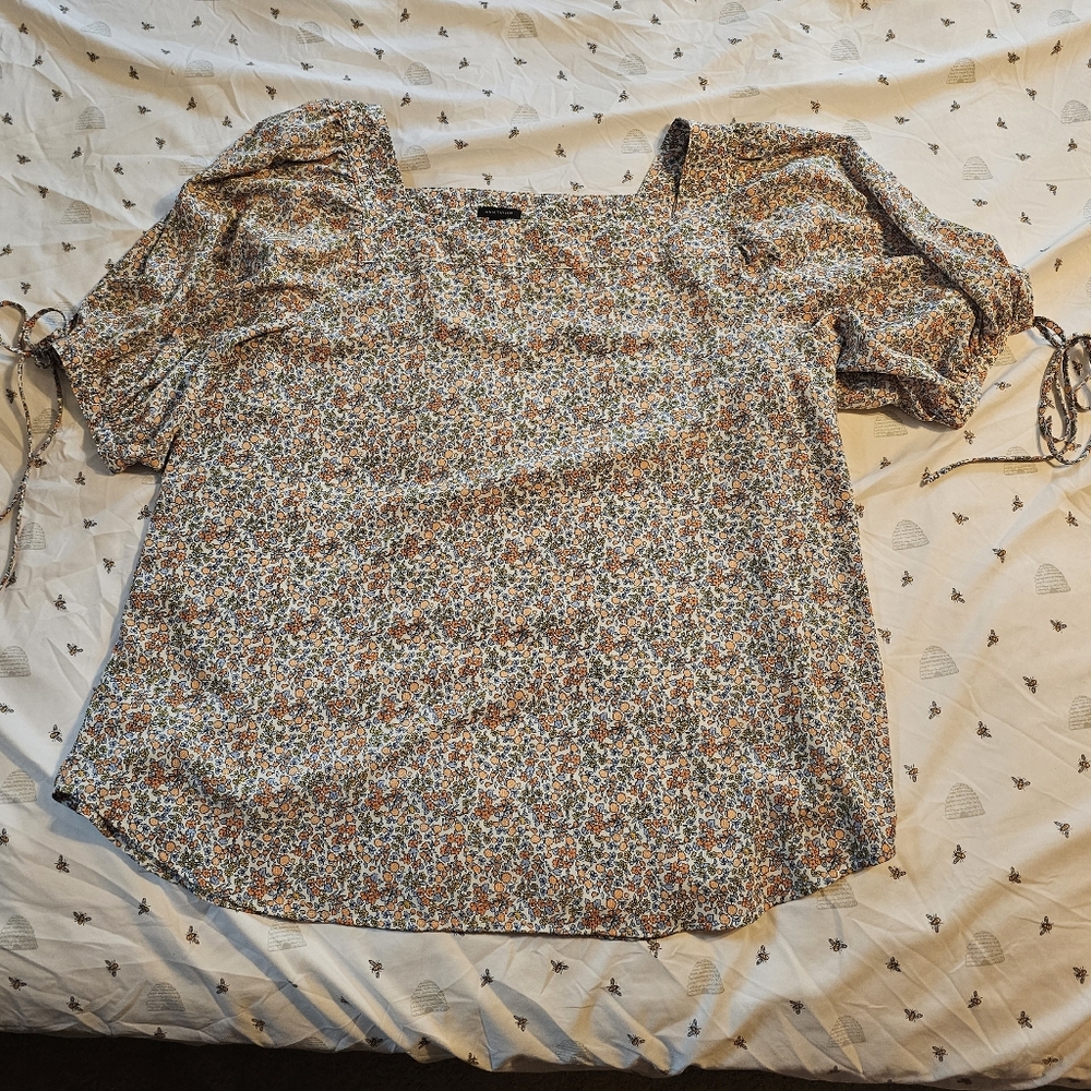 Ann Taylor puff sleeve top